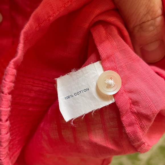 🏝️Big $10 Sale!🏝️GAP Coral Cotton Blouse - Picture 2 of 7